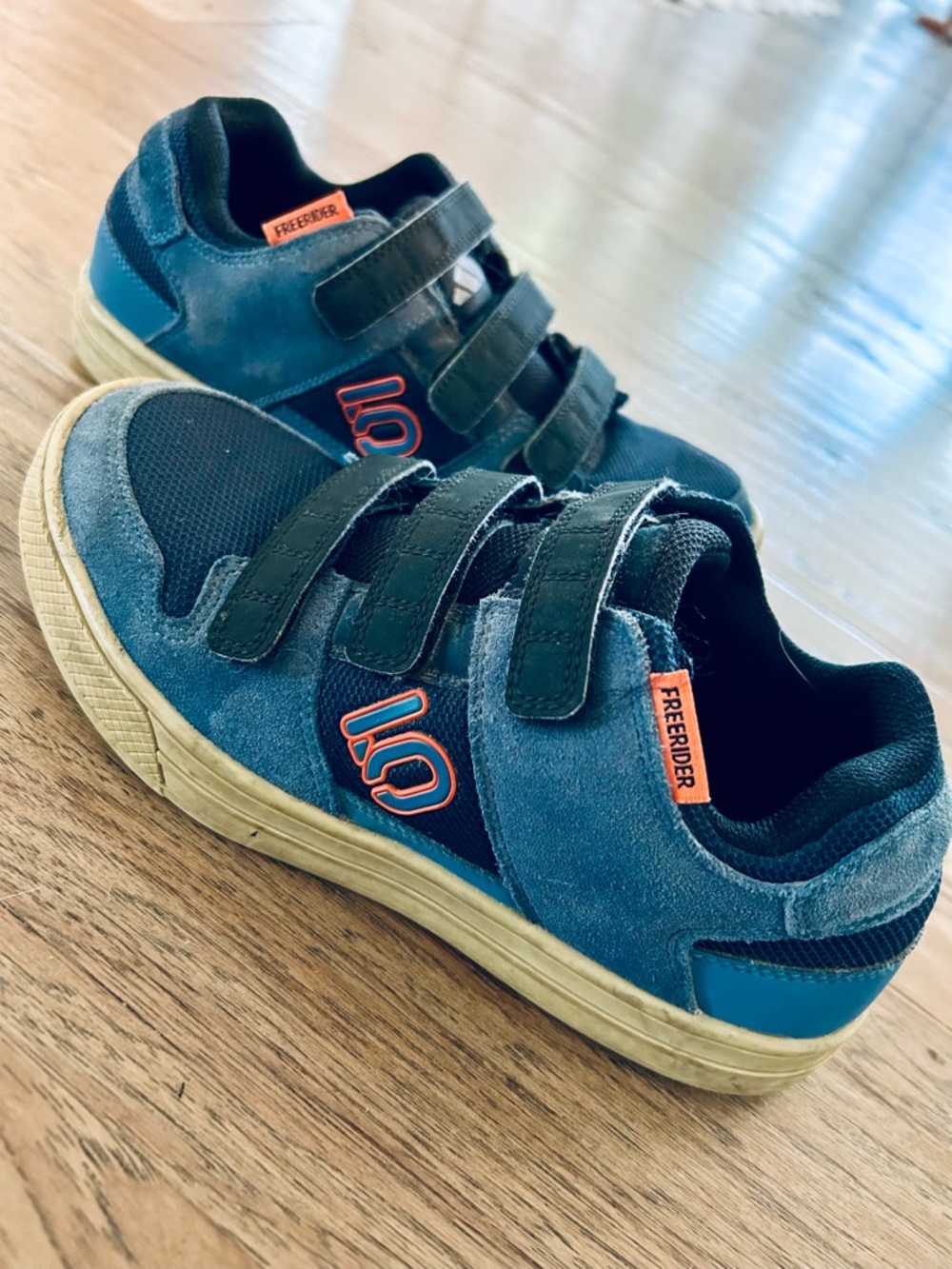 Kids Blue Velcro Sneakers